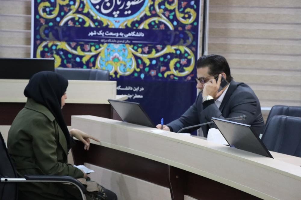 برگزاری میز خدمت در دانشگاه مراغه با حضور هیأت‌رئیسه